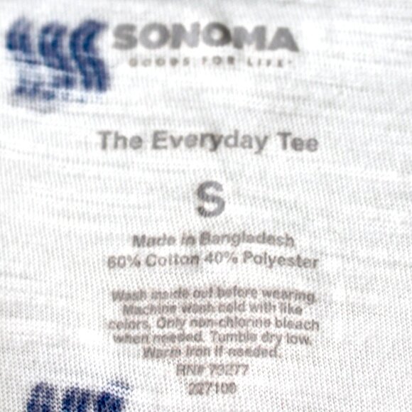 New Sonoma "The Everyday Tee" Lot of 4 Short-Sleeve Cotton Blend T-Shirts Small - Picture 10 of 13